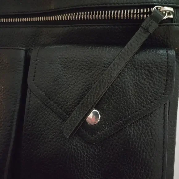 Radley London Wilton Way Black Pebble Leather Crossbody Bag Scottie Dog - Picture 6 of 15